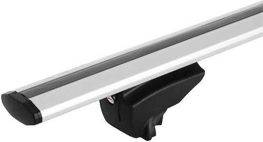 Menabo Lince XL 135cm. for Cars with Factory Bars (with Roof Rack Legs and Lock) Silver