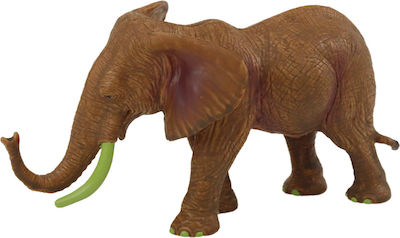 Miniature Toy African Elephant Safari Brown 18cm.