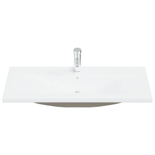 vidaXL Blat cu Lavoar L100xW38.5xH45cm Maro