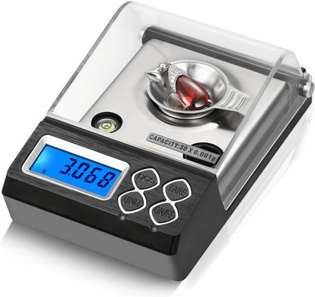 Digital Electronic Precision Commercial Scale with Weighing Capacity of 0.030kg and Division 0.001gr