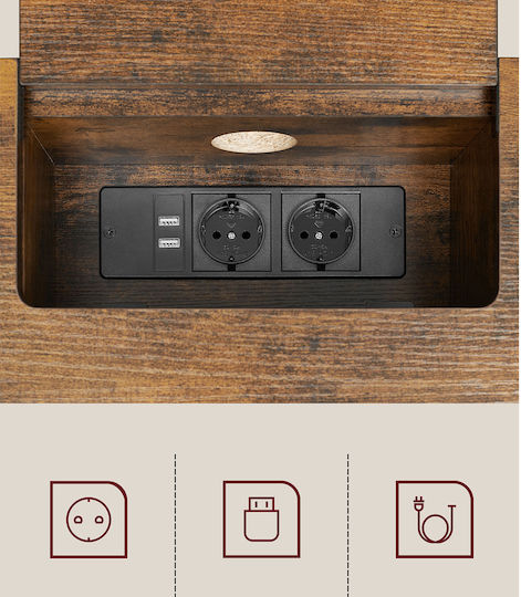 Konsole Braun L120xB25xH81cm