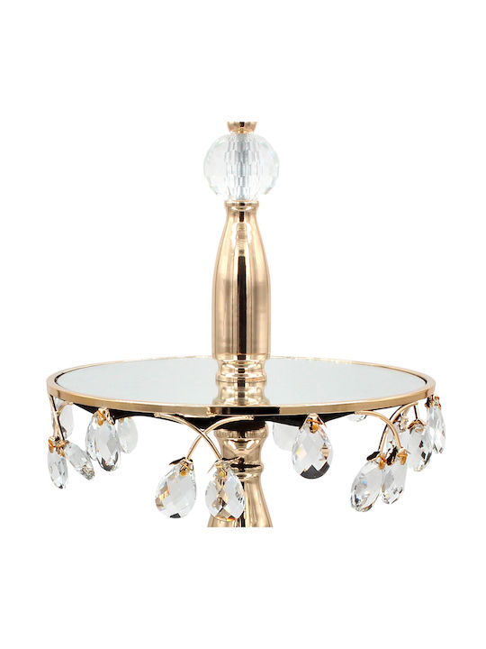 Keskor Metallic Dessert Tower Stand Gold Ø31cmxY54cm 31x31x54cm