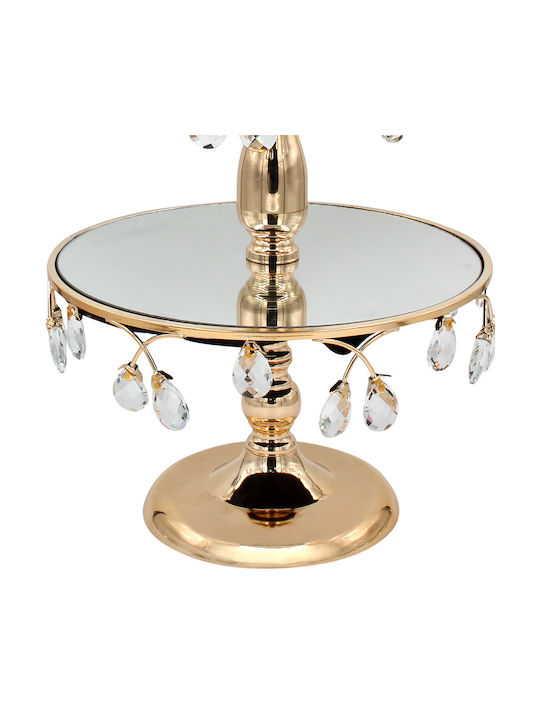 Keskor Metallic Dessert Tower Stand Gold Ø31cmxY54cm 31x31x54cm