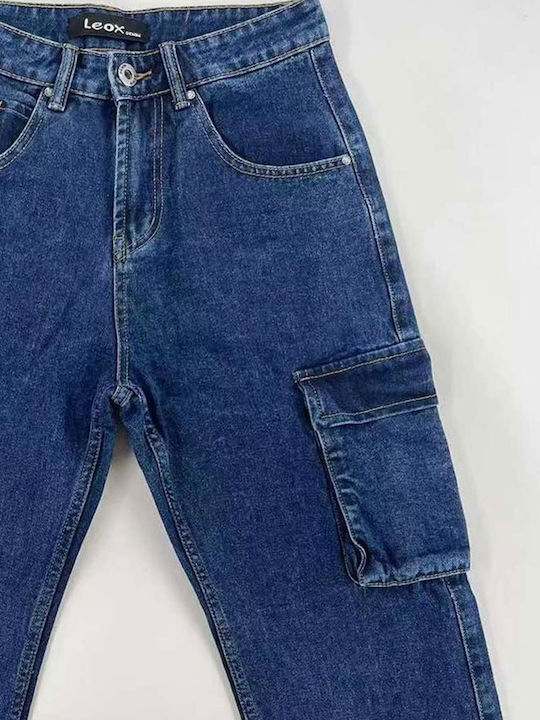 Men's Jeans Pants Cargo Blue