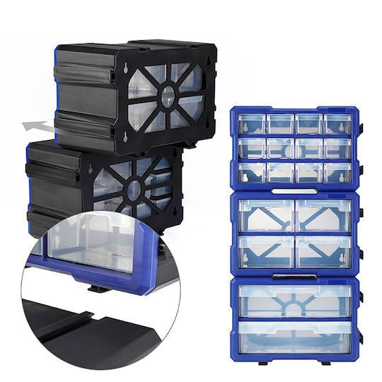 WorkPro Ταμπακιέρα Εργαλείων Διάφανη 29.5x19.5x16εκ.
