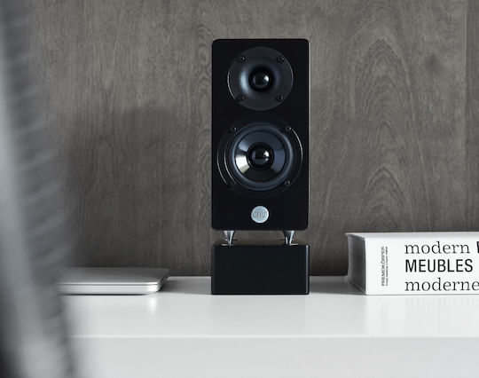 WRS MM2 Ζεύγος Ηχείων Hi-Fi Βιβλιοθήκης 40W 2 Δρόμων Κόκκινο / Λευκό / Μαύρο / Μαύρο Ματ / Οξιά