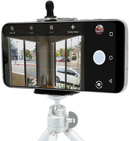 Universal Smartphone Holder Tripods Clip Standard Screw Black