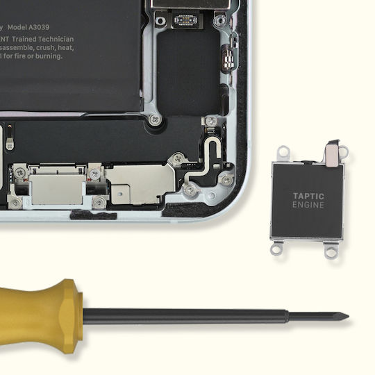 Vibrator de înlocuire Clappio pentru Apple iPhone 15 Plus Negru