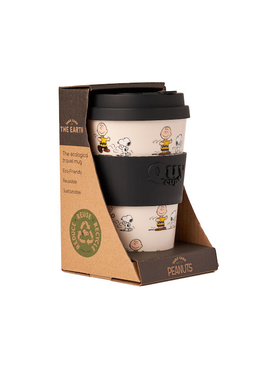 QuyCup Peanuts Mug Beige 400ml