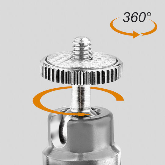 360° Rotating Smartphone Desk Tripod Linq Extendable Feet Silver