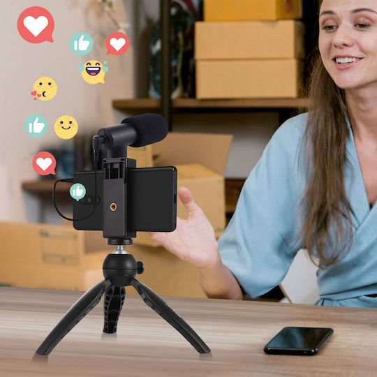 Stream Vlog Pack Ihr Smartphone Stabiler Stativ Mikrofon Puluz