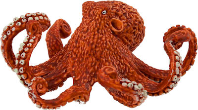 Miniature Toy Figurine Giant Octopus Orange 10cm.