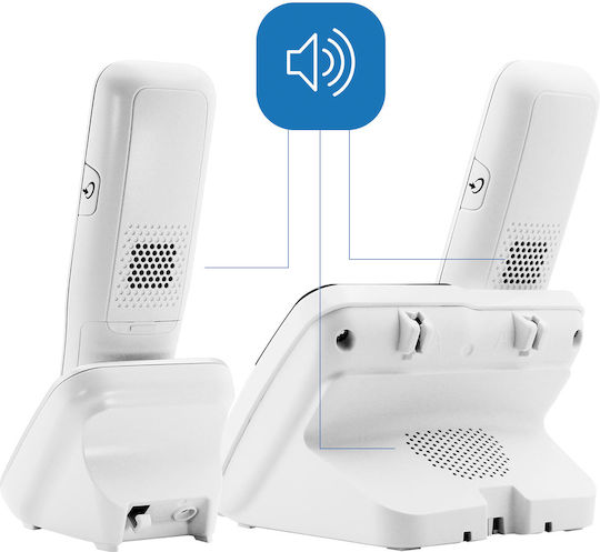 Geemarc Senior Landline Telephone Amplidect 2951 Wireless Dual Handset White