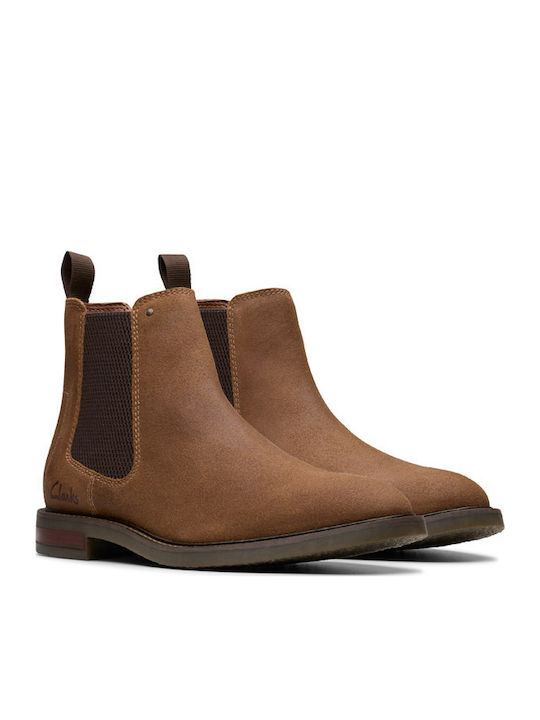 Jaxen Easy Suede Καφέ Ανδρικά Μποτάκια