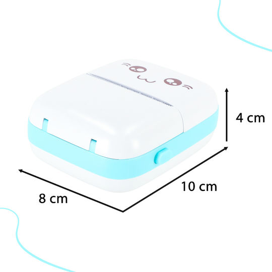 Mini Θερμικός Εκτυπωτής για Φωτογραφίες με Bluetooth ZO1KX43QWS2171