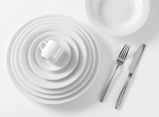 Hendi Plate Shallow made of Porcelain White with Diameter 16cm 12pcs
