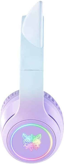 Onikuma B90 Wireless Over Ear Gaming Headset with Connection Bluetooth Blue/Purple