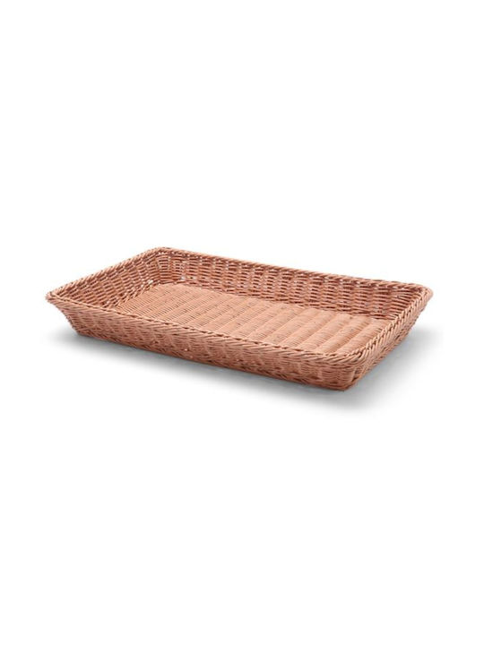 Hendi Coș de pâine din ratan Gri 53x32.5x6.5cm