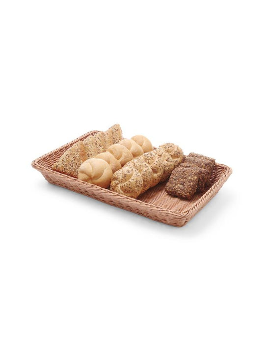 Hendi Καλάθι Ψωμιού από Rattan Γκρι 53x32.5x6.5cm