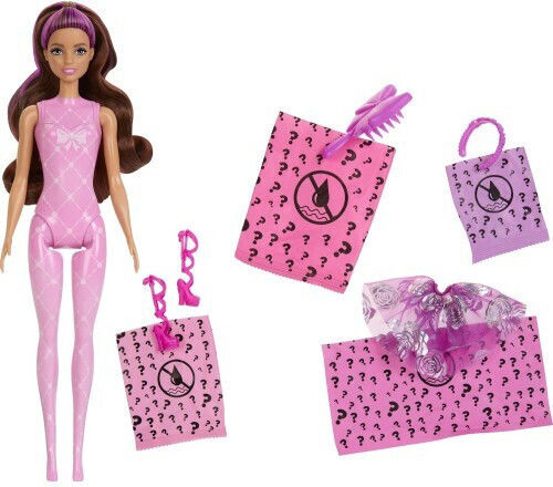 Barbie Ballerina Puppe Color Reveal für 3+ Jahre alt+ Jahre 30cm. (Verschiedene Designs/Sortimente von Designs) 1 Stk