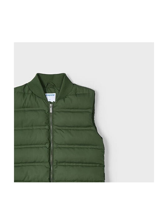 Mayoral Kids Casual Jacket Sleeveless Green