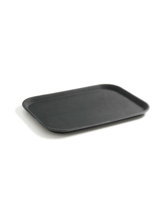 Hendi Rechteckig Serviertablett Rutschfest mit Griffen in Schwarz Farbe 25.5x35.5cm 1Stück