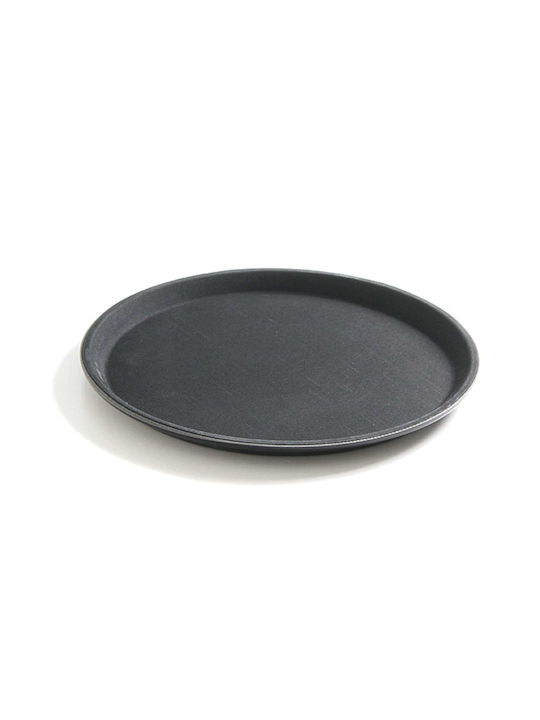 Hendi Round Serving Tray Non-slip in Black Color 28x28cm 1pcs