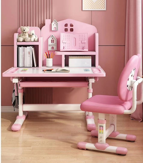 Kids Desk Pink 80x60x109cm Kids Desk Pink 80x60x109cm