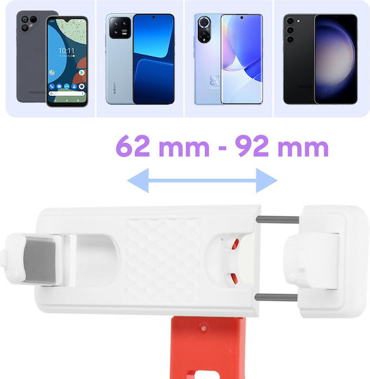Avizar Selfie Stick Built-in Bluetooth Remote White