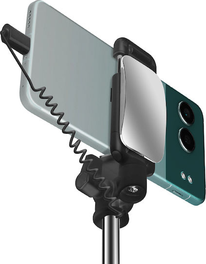 Linq Selfie Stick Integrated Mirror Usb-c Trigger Button Black