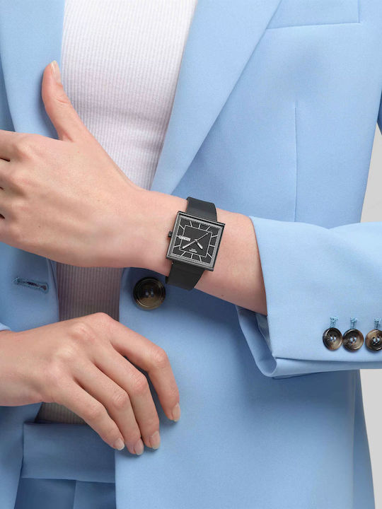 Swatch Swatch Ρολόι Μπαταρίας με Καουτσούκ Λουράκι Swatch Swatch Ρολόι Μπαταρίας με Καουτσούκ Λουράκι