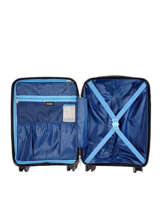 Dielle Hard Cabin Travel Suitcase Fuchsia With 4 Wheels Height 55cm
