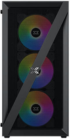 Xigmatek Blade Геймърско Midi Tower Компютърна Кутия с Страничен Прозорец и RGB Осветление Черна