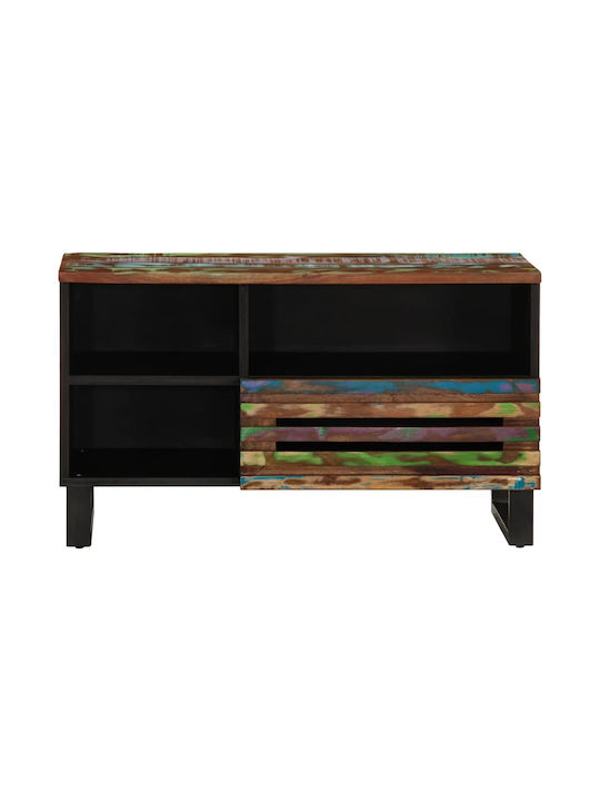 TV Stand from Solid Wood Colorful L80xW34xH46cm