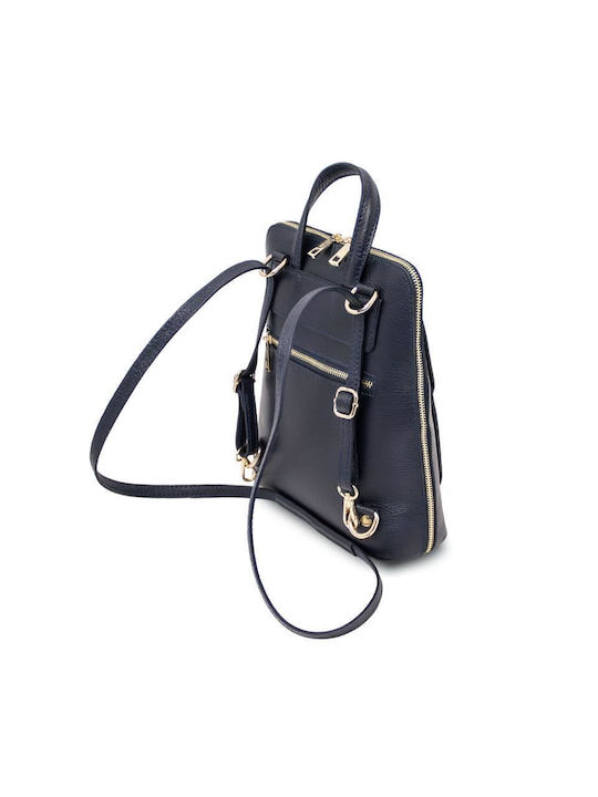 Tuscany Leather Leder Damen Tasche Rucksack Blau