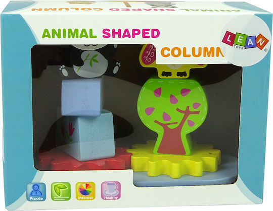 Lean Toys Shape Sorting Toy Sorter Owl made of Wood for 36++ Months Owl Panda Gears