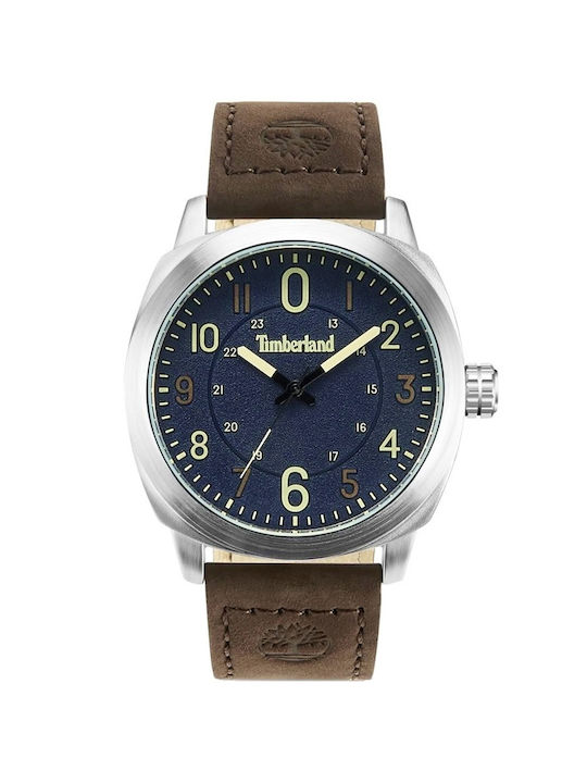 Timberland Uhr Batterie mit Blau Lederarmband