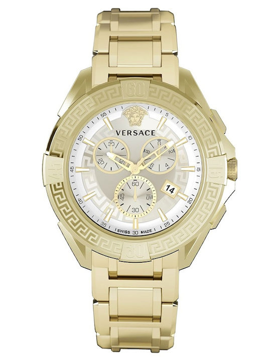 Versace Мъжки часовник с механизъм на батерия с метална гривна