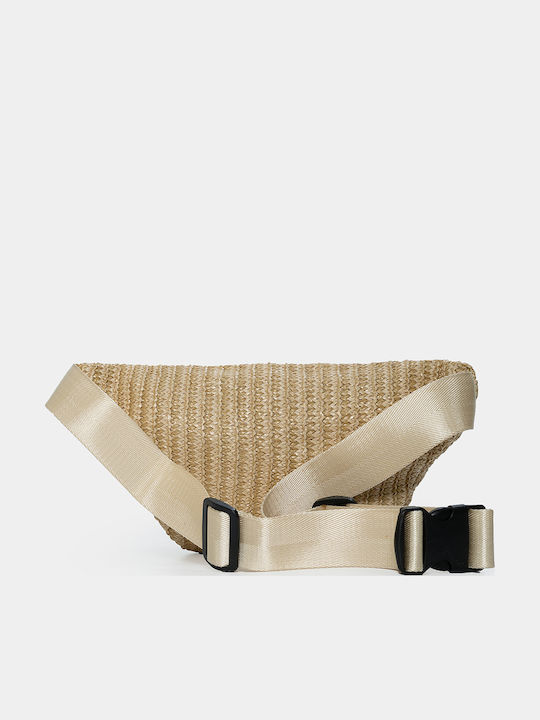 Strohtasche mit Muscheln in Beige Einheitsgröße