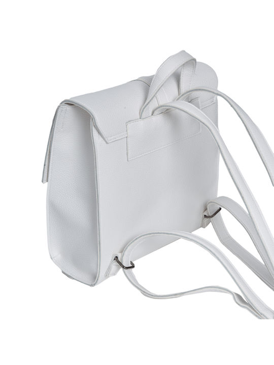 Elena Athanasiou Belt Up Backpack Ea-137 White Women's Collection Su24late