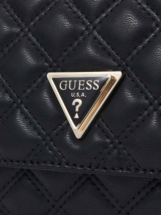 Guess Giully Convertible Flap Black Women's Bags Black Qg874820-bla