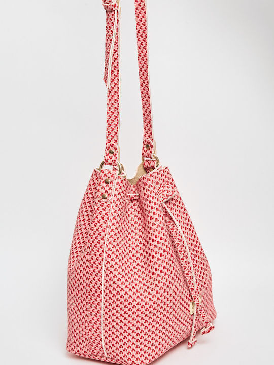 Elena Athanasiou Cube Pouch Bag Pink Ροζ Τσάντα Ώμου