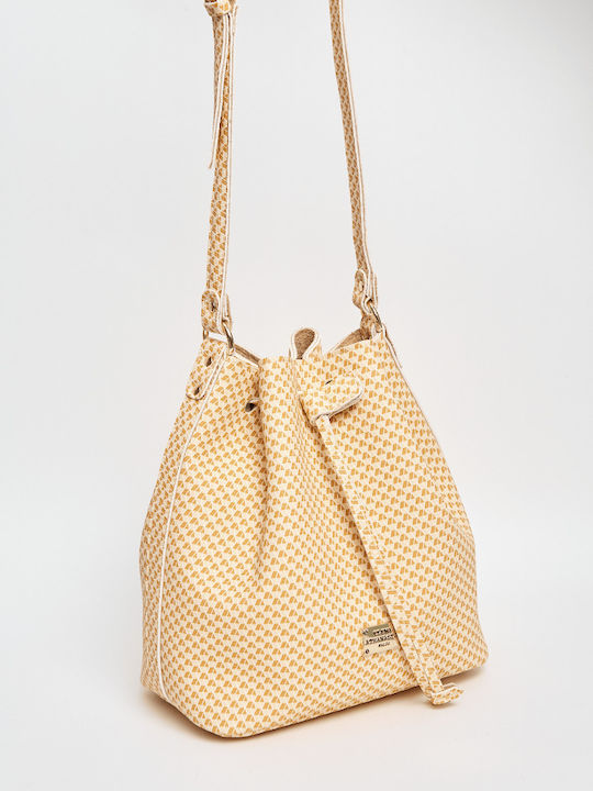 Elena Athanasiou Cube Pouch Bag Yellow Shoulder Bag