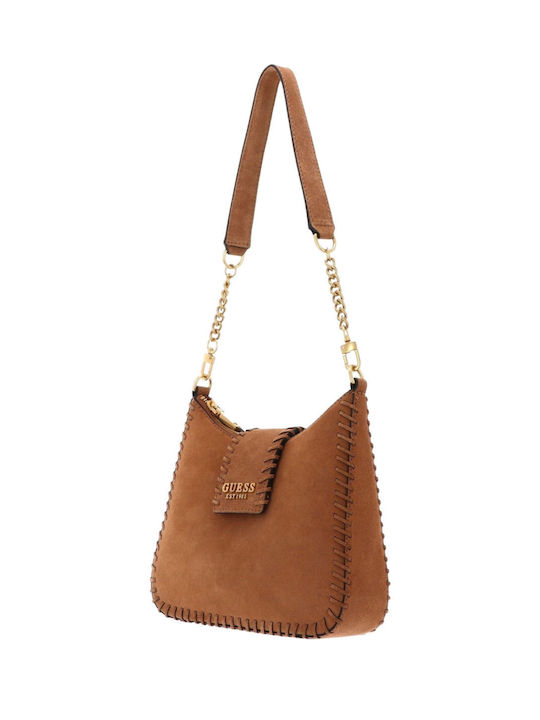 Guess Libera Small Hobo Shoulder Bag Sa900202-cognac Women's