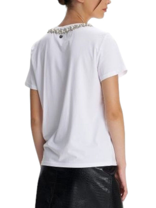 Ale - The Non Usual Casual Women's Blouse Cotton Short Sleeve White