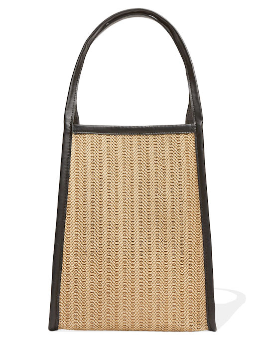 Elena Athanasiou Natural Straw Tote Bag Ea-140 Beige Γυναικεία Collection Su24late