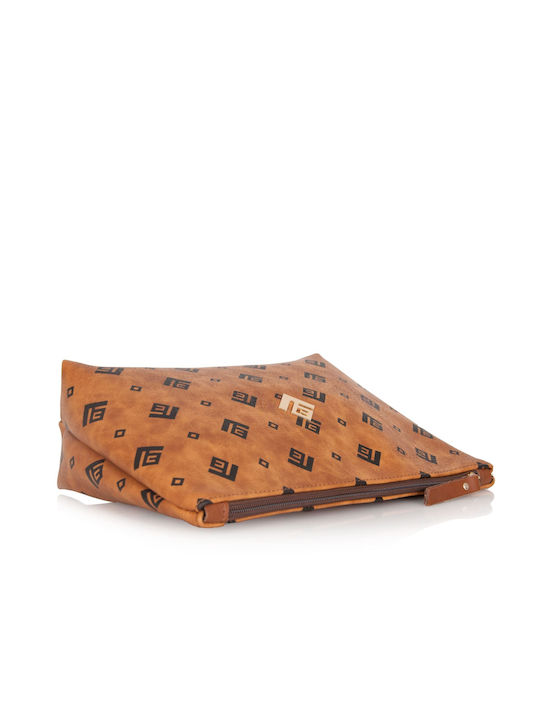 Toiletry Bag in Tabac Brown color