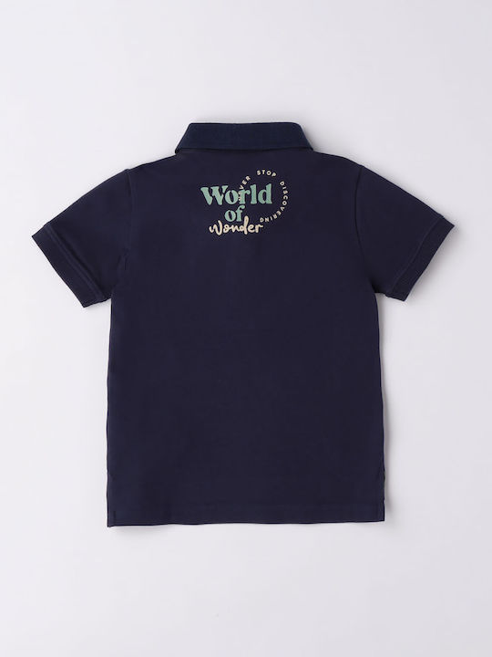 iDO Kids Polo Short Sleeve Navy Blue