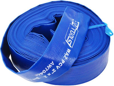 Awtools Wasserschlauch 2" x 50m PVC Blau