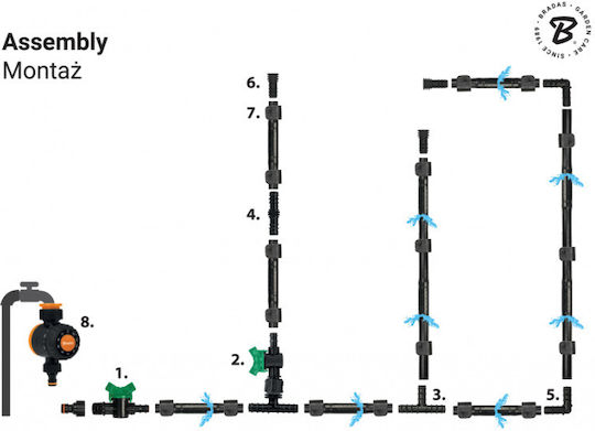 Tropfvase Wassertröpfchen-Set 50 Meter